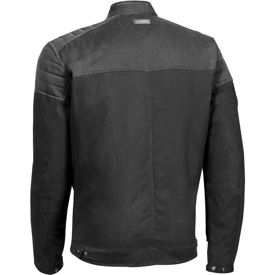 Motorcycle Jacket in Ixon BOROUGH Black Fabric