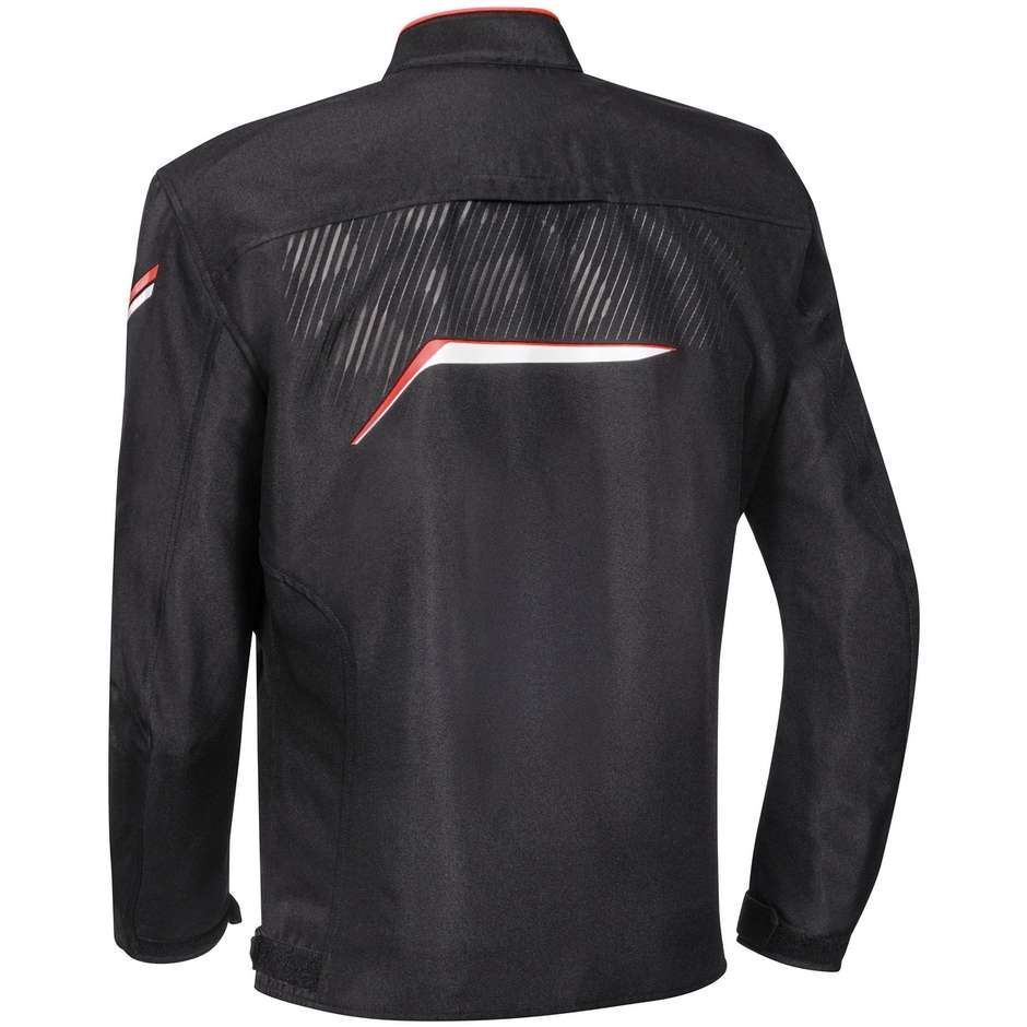 Motorcycle Jacket in Ixon SLASH LIGHT Black Red Fabric