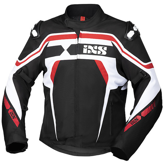 Motorcycle Jacket In Ixs Sport RS-700 Sport Fabric ST Black White Red