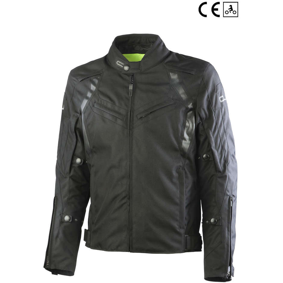 Motorcycle Jacket In Oj Fabric Atmosphere J218 ATTITUDE Black