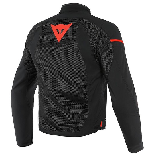 Motorcycle Jacket In Perforated Fabric Dainese AIR FRAME D1 TEX Black Red