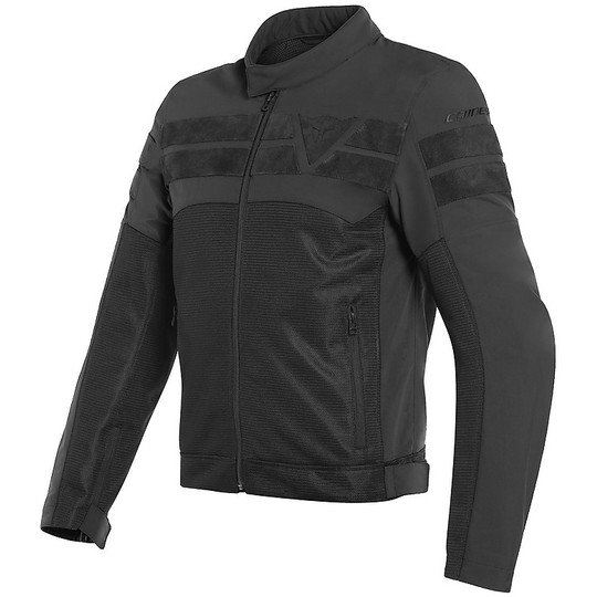 Motorcycle Jacket In Perforated Fabric Dainese AIR-TRACK TEX Black