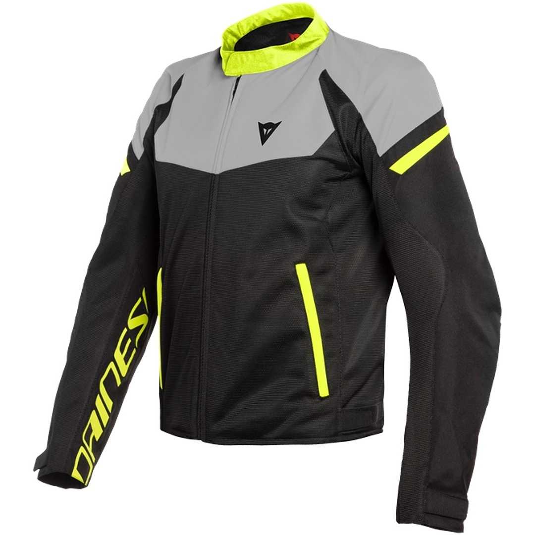 Motorcycle Jacket In Perforated Fabric Dainese BORA AIR TEX Black