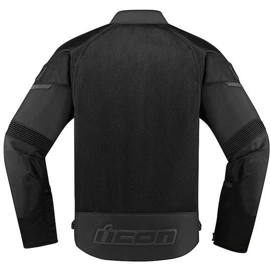 Motorcycle Jacket in Perforated Fabric Icon CONTRA 2 Stealth