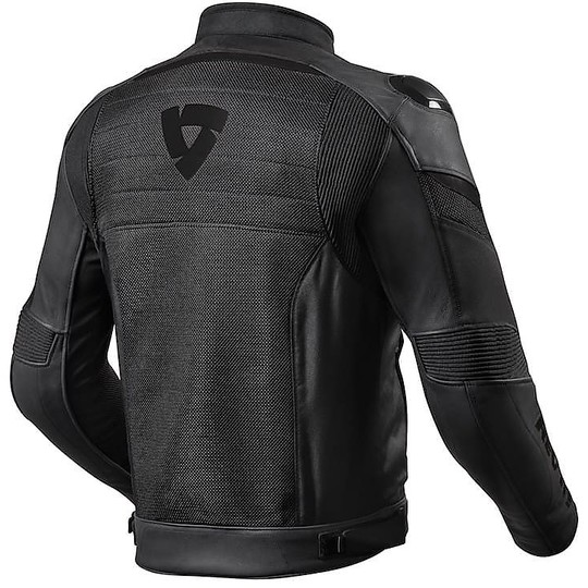Motorcycle Jacket In Perforated Racing Fabric Rev'it MANTIS Black