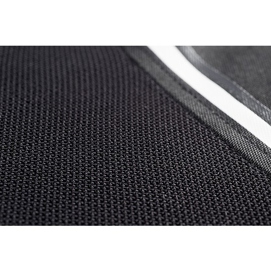 Motorcycle Jacket In Perforated Summer Fabric Ixon COOL AIR Black White
