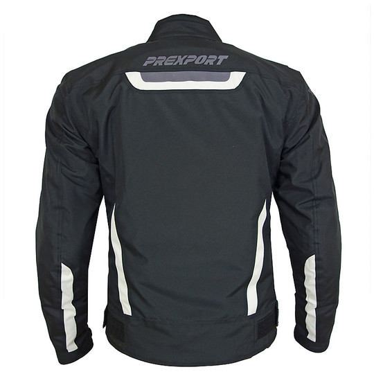 Motorcycle Jacket In Prexport Fabric Black Europe Ice