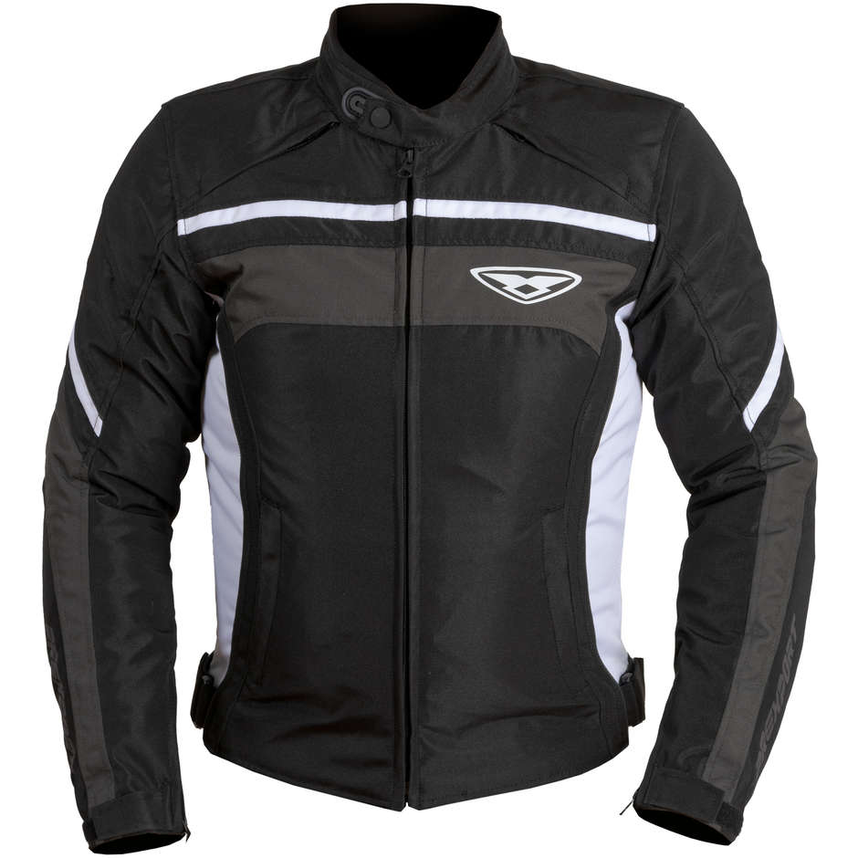 Motorcycle Jacket In Prexport ORION Fabric Black Gray White