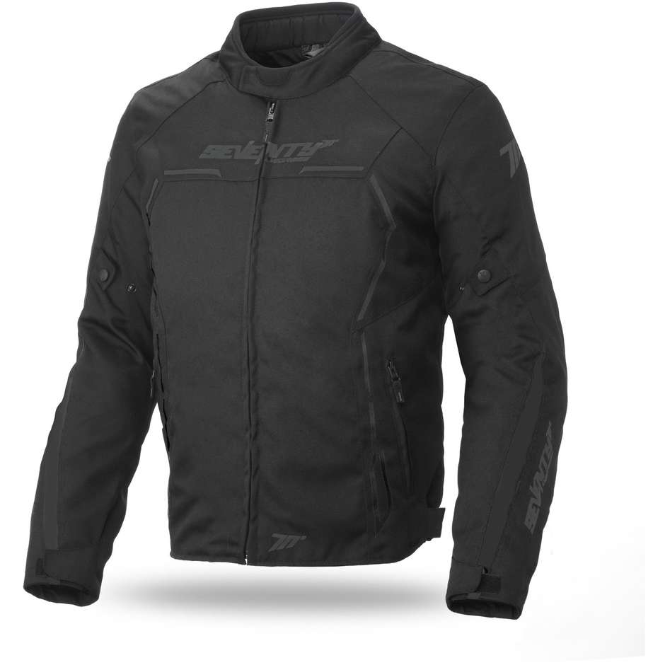 Motorcycle Jacket In Seventy JR65 CE Black Sport fabric