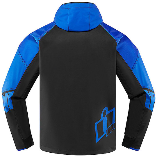 Motorcycle Jacket In SoftShell Icon MERC Crusader Blue