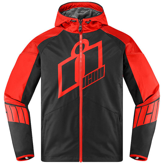 Motorcycle Jacket In SoftShell Icon MERC Crusader Red