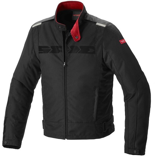 Motorcycle Jacket in Spidi SOLARIS H2Out Black Fabric