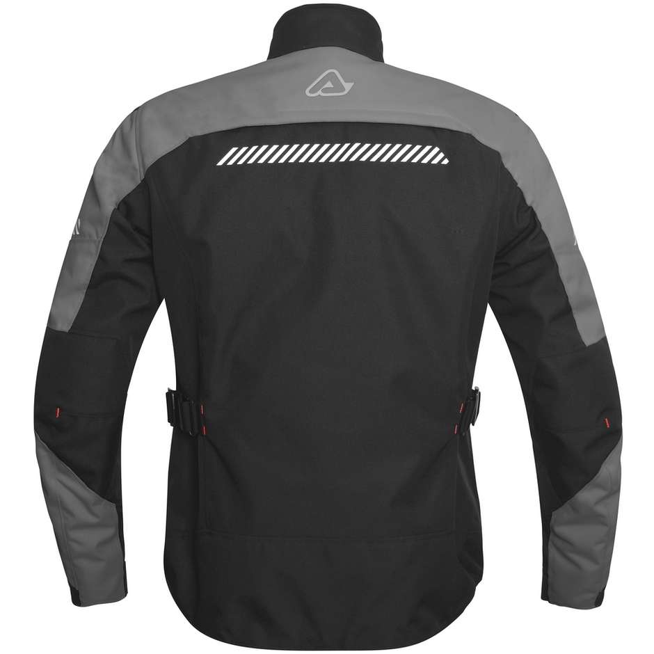 Motorcycle Jacket in Touring Fabric Acerbis Discovery Forest CE Black Gray