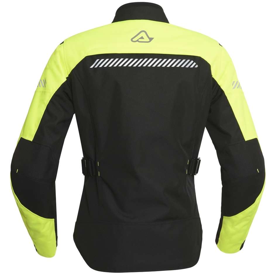 Motorcycle Jacket in Touring Fabric Acerbis Discovery Forest Lady CE Black Yellow