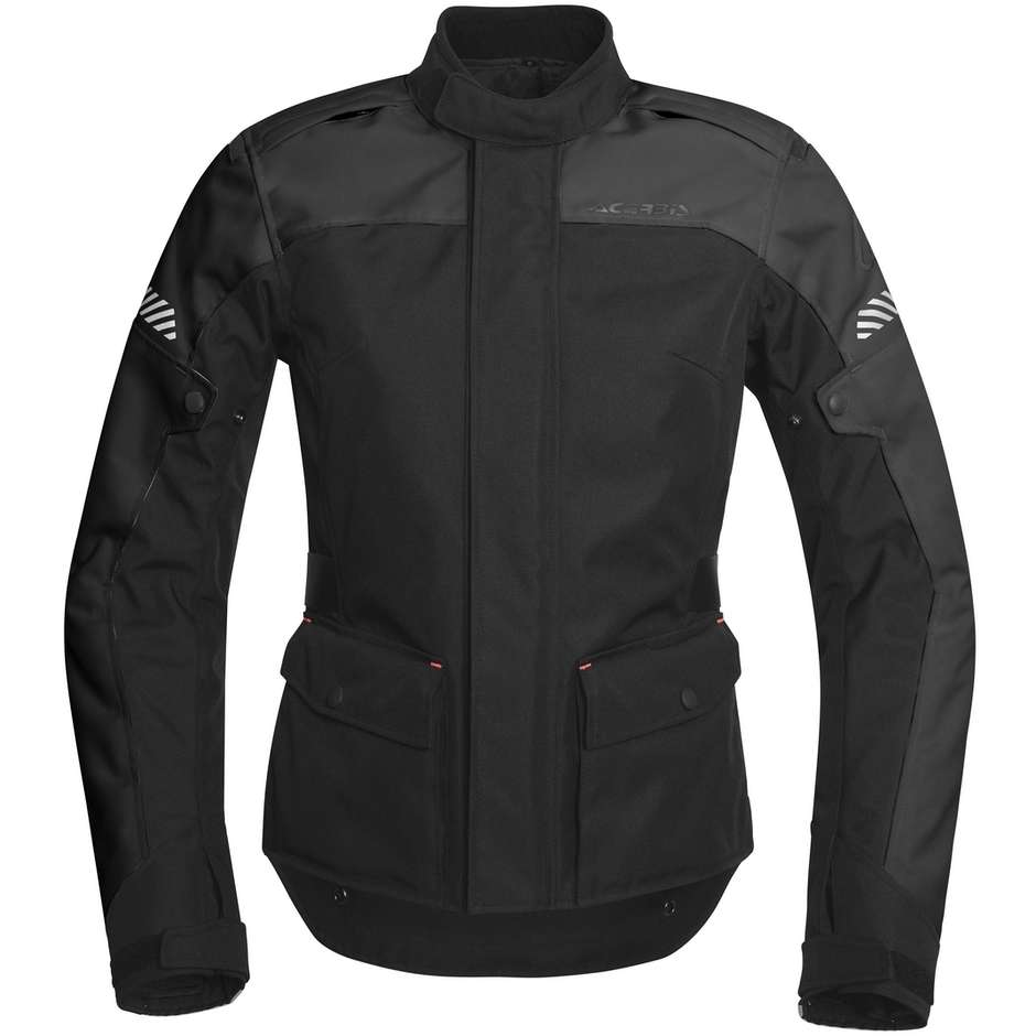 Motorcycle Jacket in Touring Fabric Acerbis Discovery Forest Lady CE Black