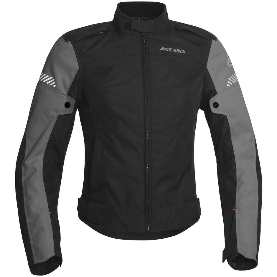 Motorcycle Jacket in Touring Fabric Acerbis Discovery Ghibly Lady CE Black Gray