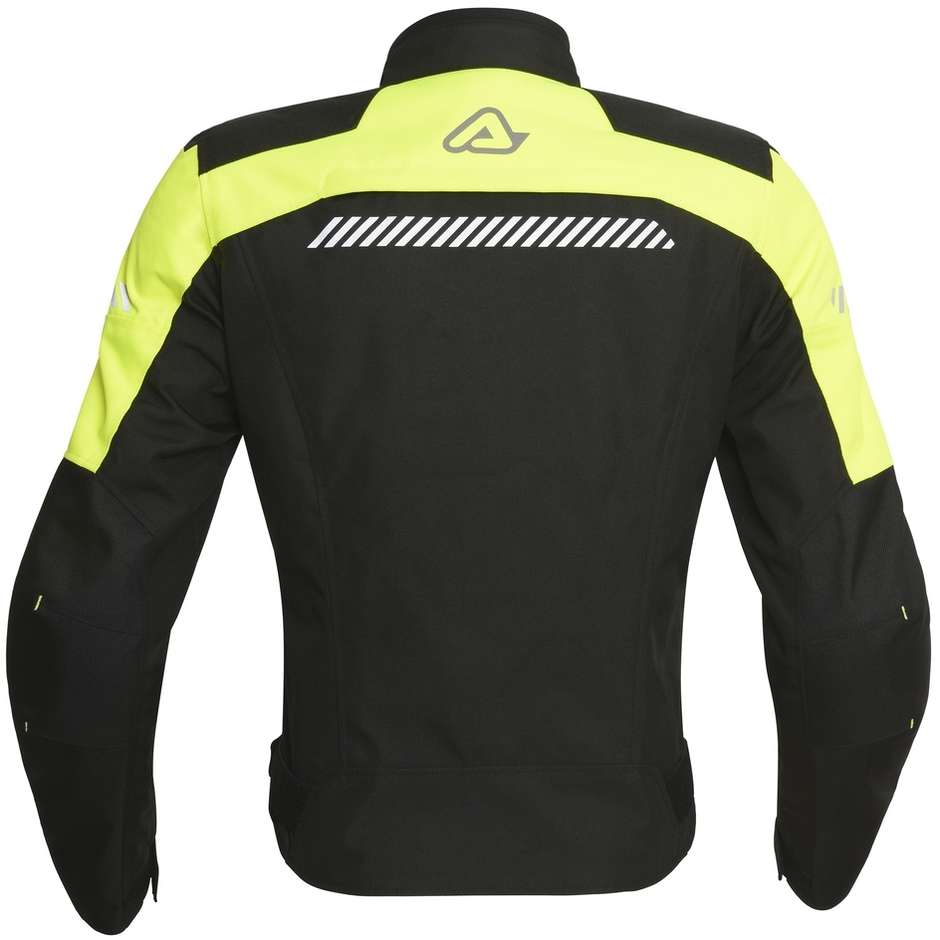 Motorcycle Jacket in Touring Fabric Acerbis Discovery Ghibly Lady CE Black Yellow
