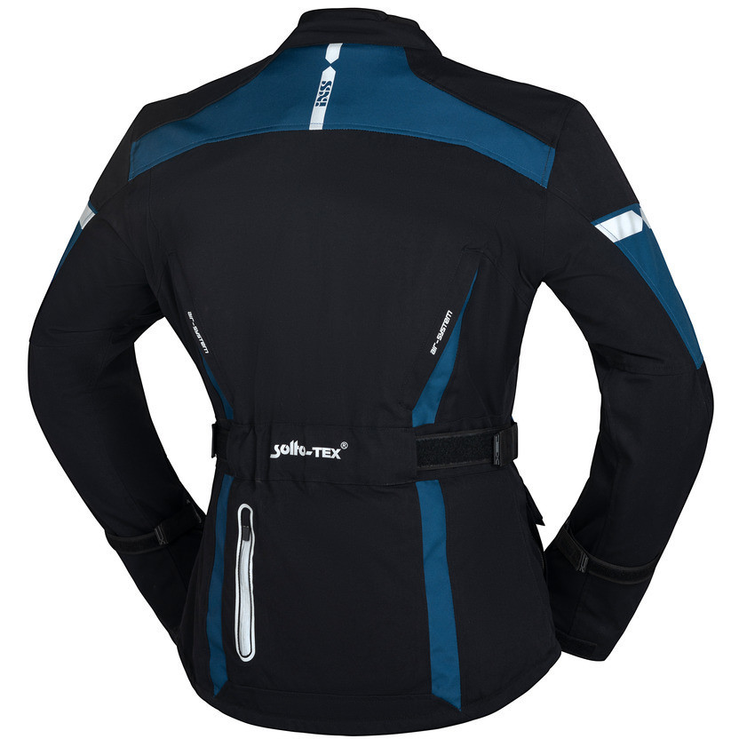 Motorcycle Jacket In Waterproof Fabric Ixs Tour PACORA-ST Black Blue