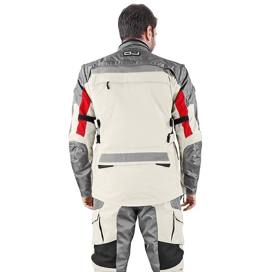 Motorcycle Jacket in waterproof fabric OJ J Sand Red Desert Ages