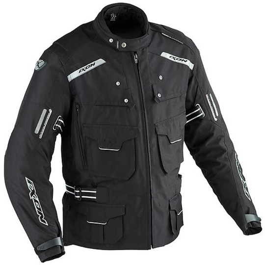 Motorcycle Jacket Ixon 4 Seasons Technical Dune HP Black 3 Layers