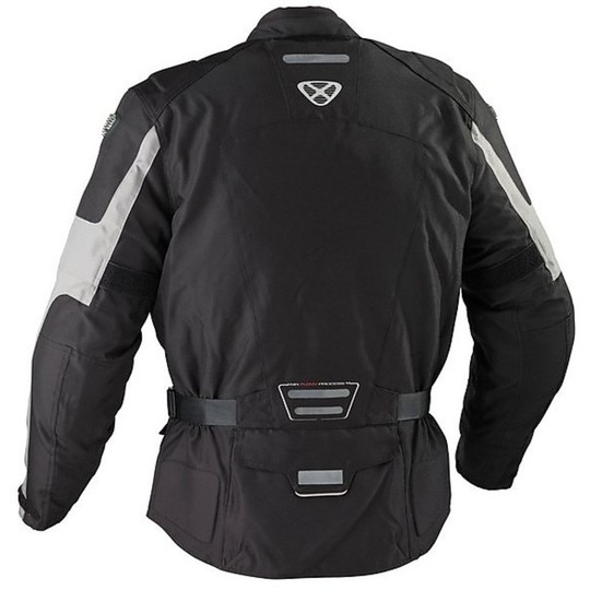 Motorcycle Jacket Ixon 4 Seasons Technical Dune HP Black-Grey 3 Layers