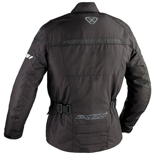 Motorcycle Jacket Ixon 4 Seasons Technical Fjord Black Waterproof
