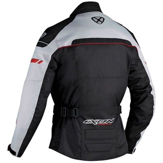 Motorcycle Jacket Ixon 4 Seasons Technical Fjord Waterproof Black / Red