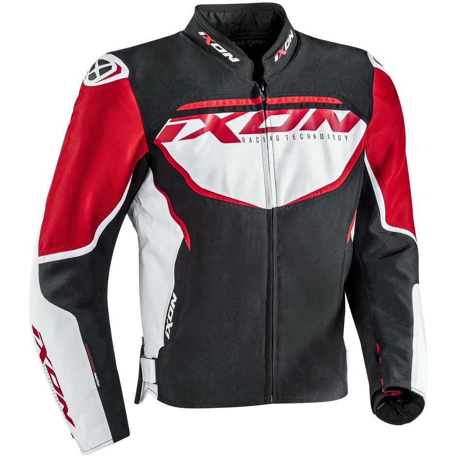 Motorcycle Jacket Ixon Sprinter Black White White Red