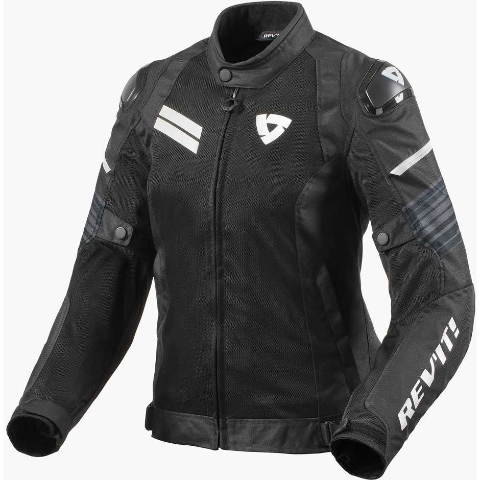 Motorcycle jacket Rev'it APEX AIR H2O Ladies Black White