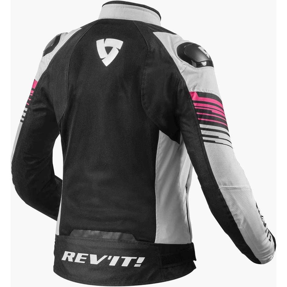 Motorcycle jacket Rev'it APEX AIR H2O Ladies White Pink