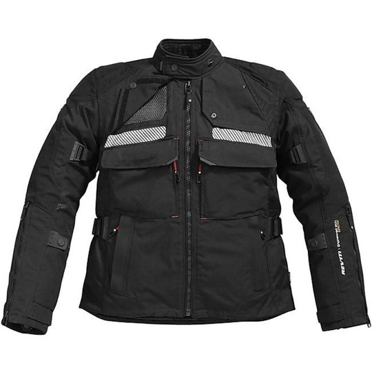 Motorcycle Jacket Rev'it Defender GTX Gore-Tex Black