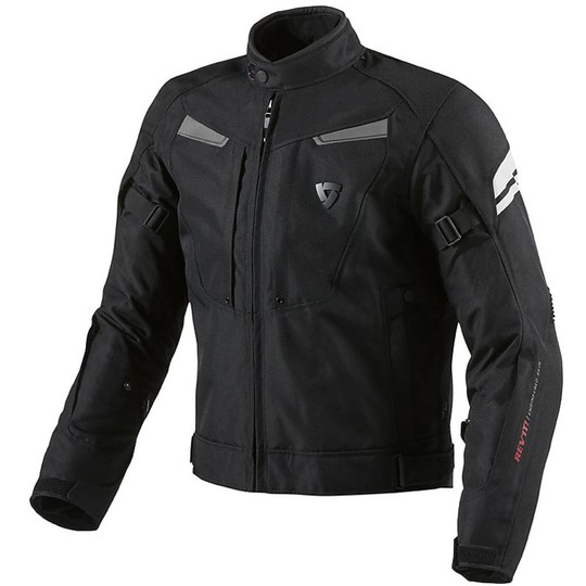 Motorcycle Jacket Rev'it Fabric Excalibur Black / Silver