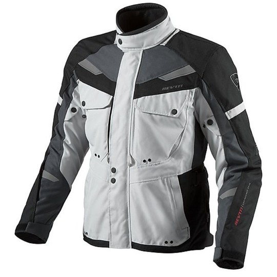 Motorcycle Jacket Rev'it Fabric Safari Charcoal / Silver