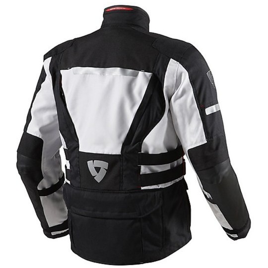 Motorcycle Jacket Rev'it Sand Fabric 2 Black / Silver