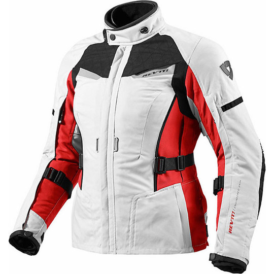 Motorcycle Jacket Rev'it Sand Lady Model Silver / Red