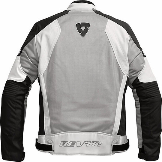 Motorcycle Jacket Rev'it Summer Airwave Black / Silver