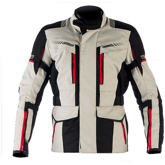Motorcycle jacket Spyke Technical Evontuur WP Triple Layer Black Grey