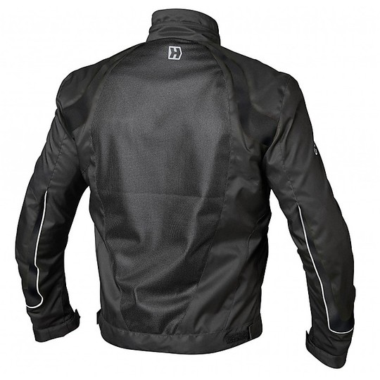 Motorcycle jacket Summer Fabric Hevik Paride Perforated Black
