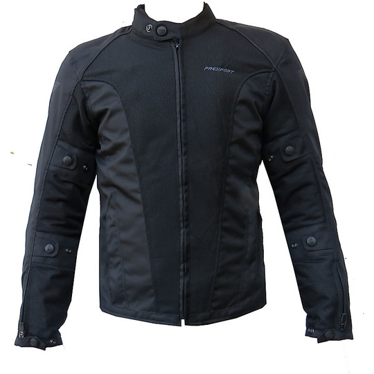 Motorcycle jacket Summer Fabric Prexport Eclipse Black Perforated Waterproof