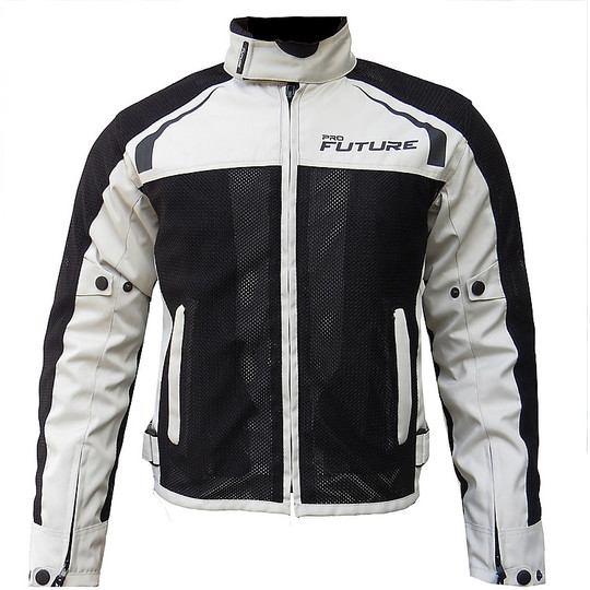 Motorcycle Jacket Summer Traforata ProFuture Active Air Grey Black