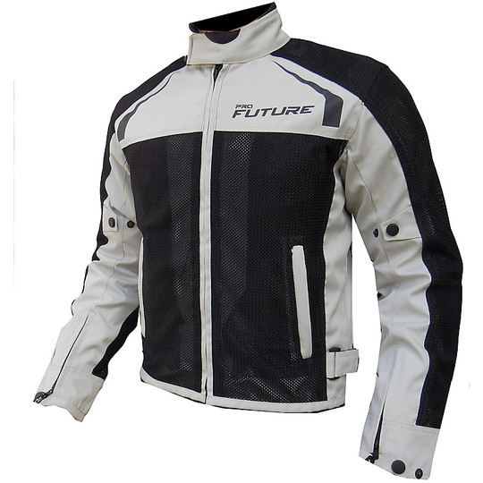 Motorcycle Jacket Summer Traforata ProFuture Active Air Grey Black