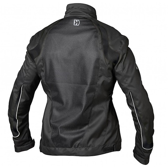 Motorcycle jacket Summer Woman Fabric Hevik Cassandra Perforated Black