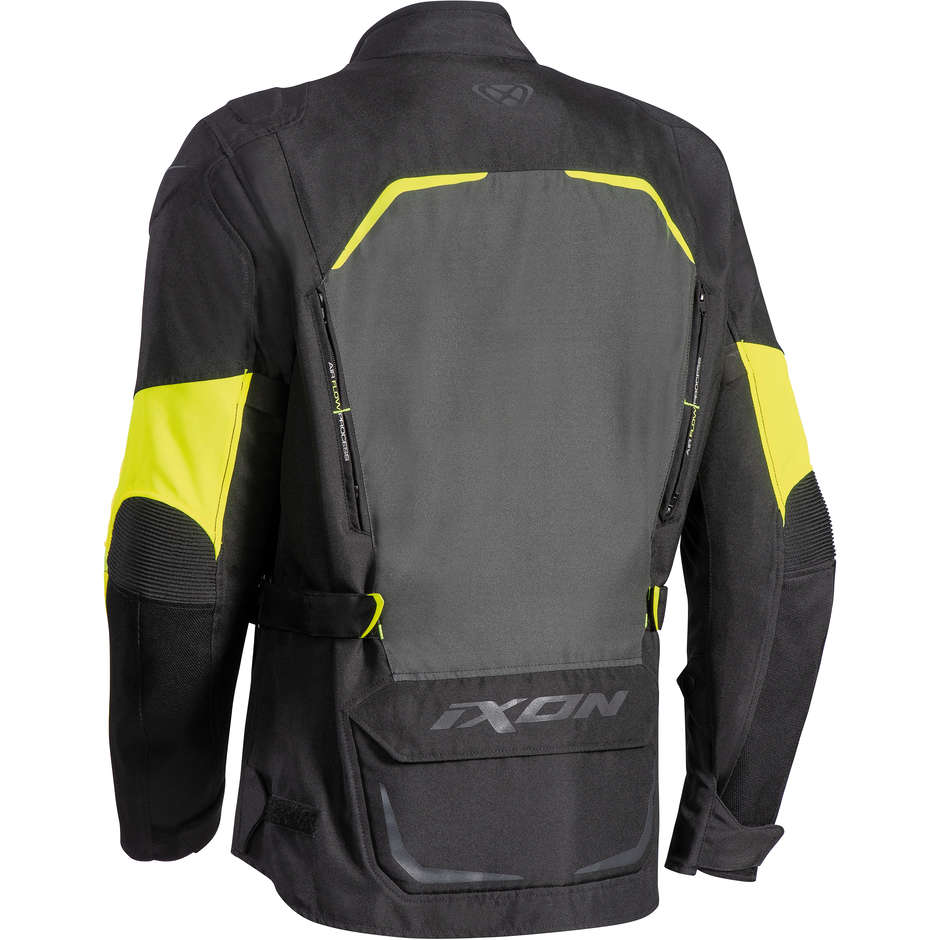 Motorcycle Jacket Tech 3 Layers Ixon Crosstour Fabric HP Black Black Vivo