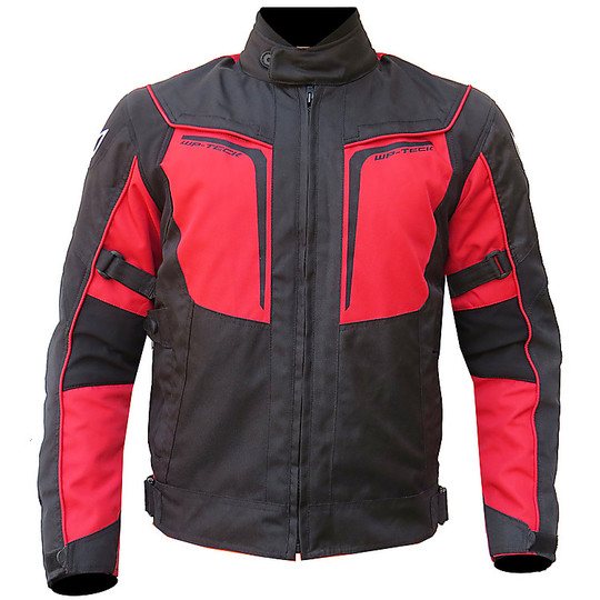 Motorcycle Jacket Technical Fabric Berik 2.0 NJ-10505-BK Red Red Waterproof