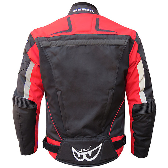Motorcycle Jacket Technical Fabric Berik 2.0 NJ-10505-BK Red Red Waterproof