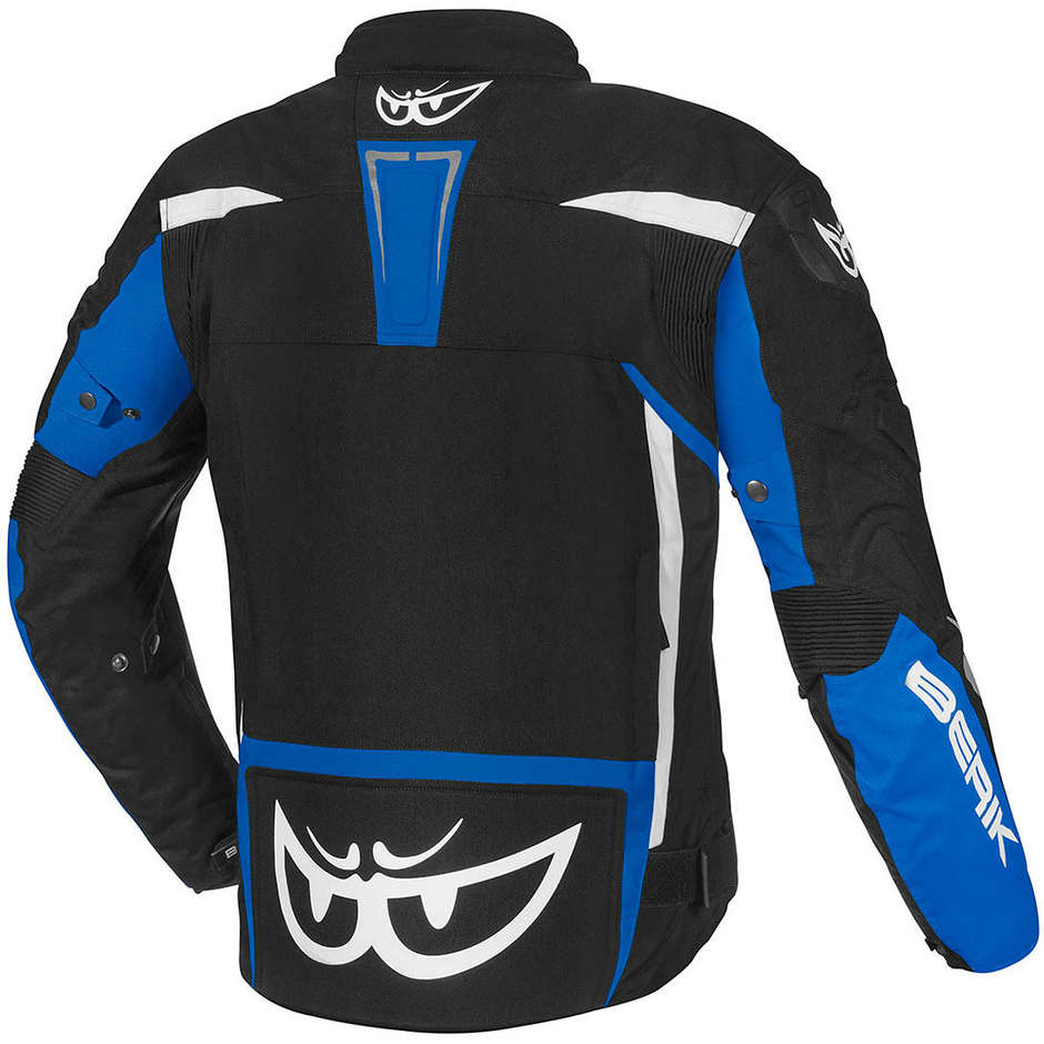 Motorcycle Jacket Technical Fabric Berik 2.0 NJ-173302 Black Blue