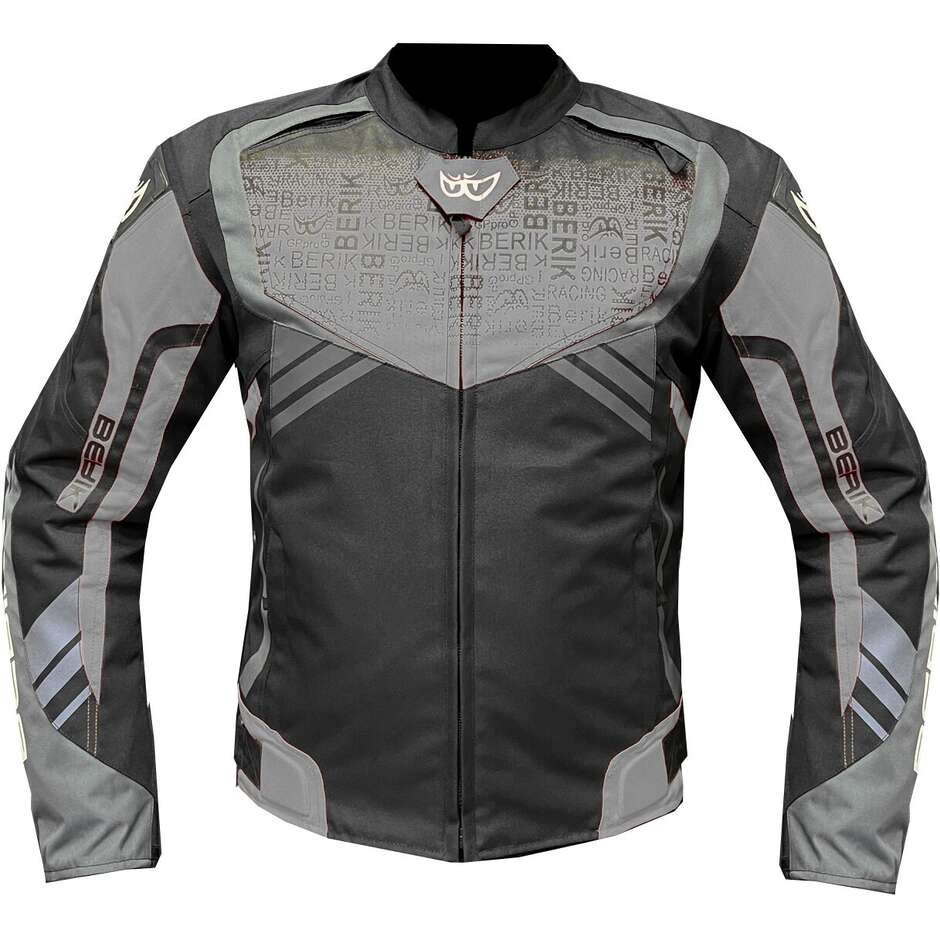 Motorcycle Jacket Technical Fabric Berik 2.0 NJ-173302 Gradient Black Gray