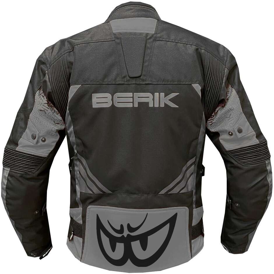Motorcycle Jacket Technical Fabric Berik 2.0 NJ-173302 Gradient Black Gray