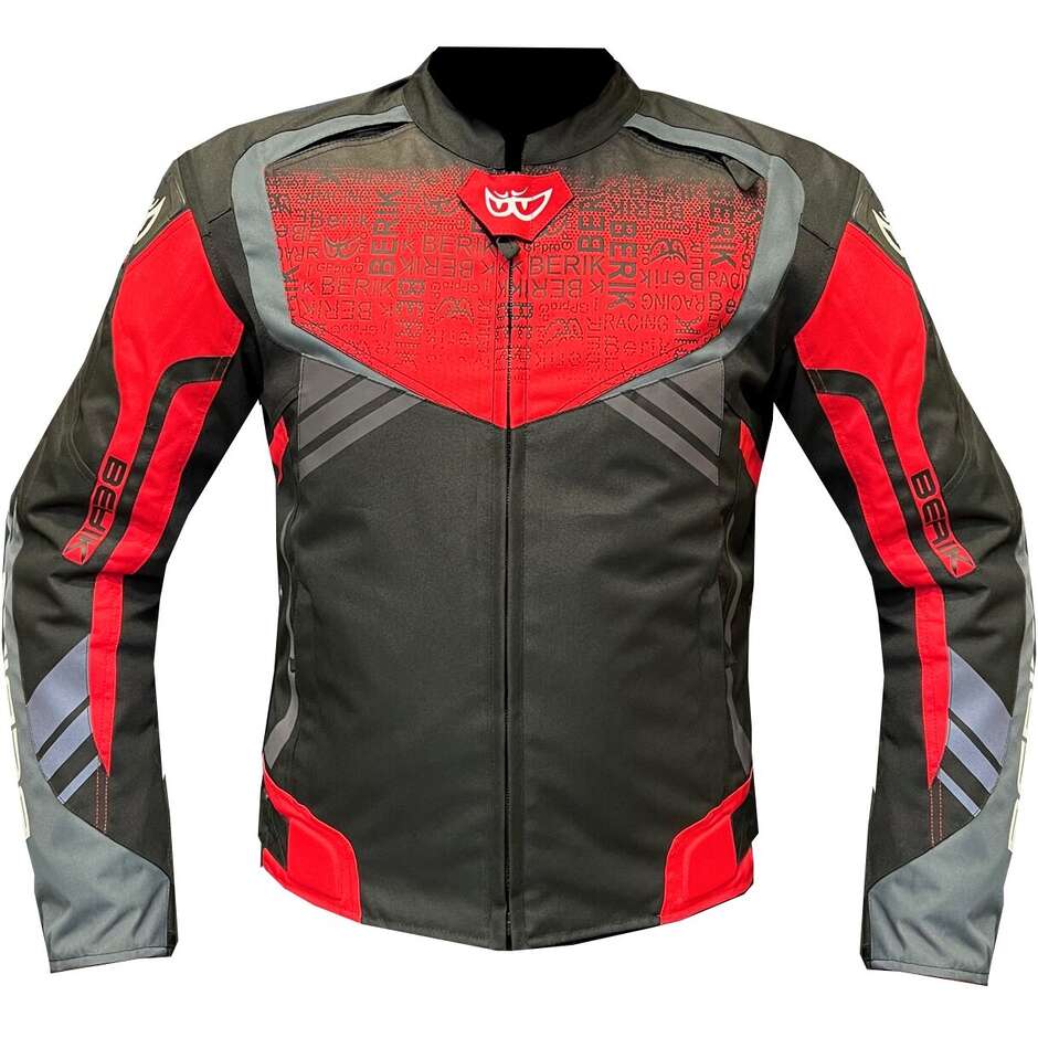 Motorcycle Jacket Technical Fabric Berik 2.0 NJ-173302 Gradient Black Red