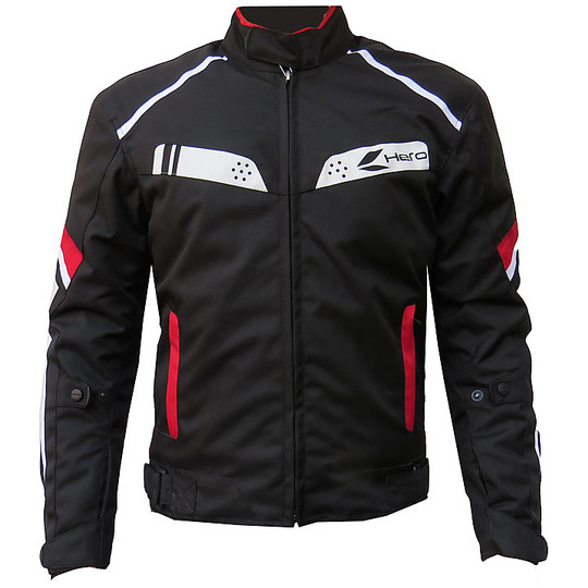 motorcycle jacket Technical Fabric Hero HR 878 Black Red